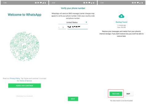 How to restore chats from your phone's WhatsApp database.